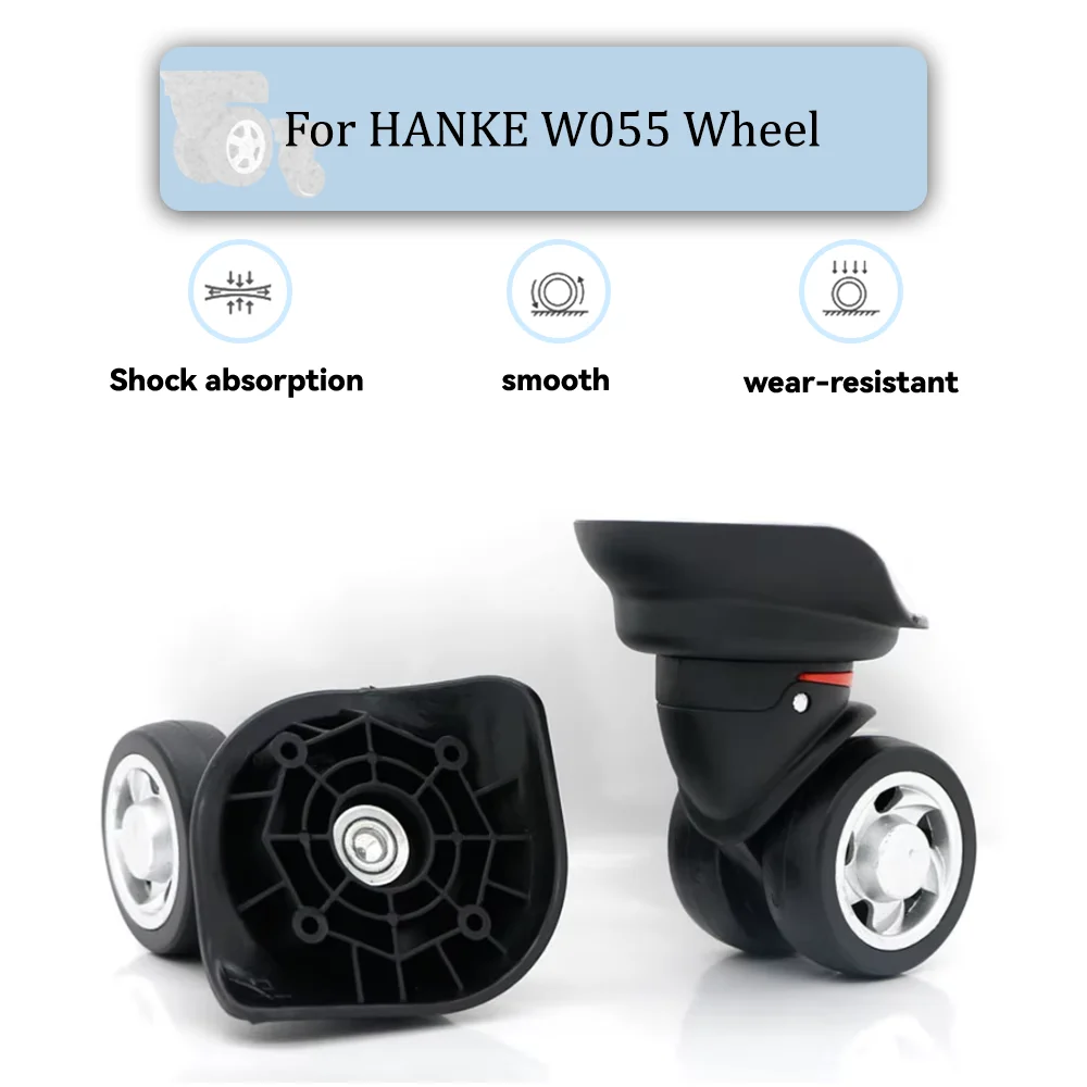 

For HANKE W055 Universal Wheel Replacement Suitcase Rotating Smooth Silent Shock Absorbing Wheel Accessories Wheels Casters