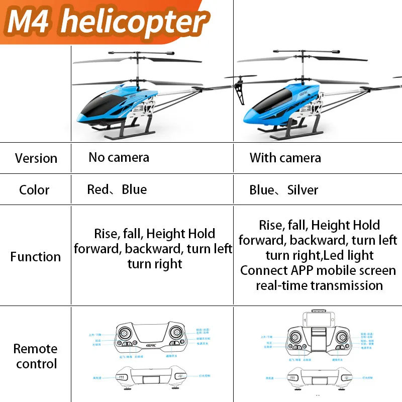 M4 Large Rc Helicopter Remote Control Extra Durable Charging Big Plane Toy Drone Model Outdoor 3.5CH 72cm Aircraft Helicoptero