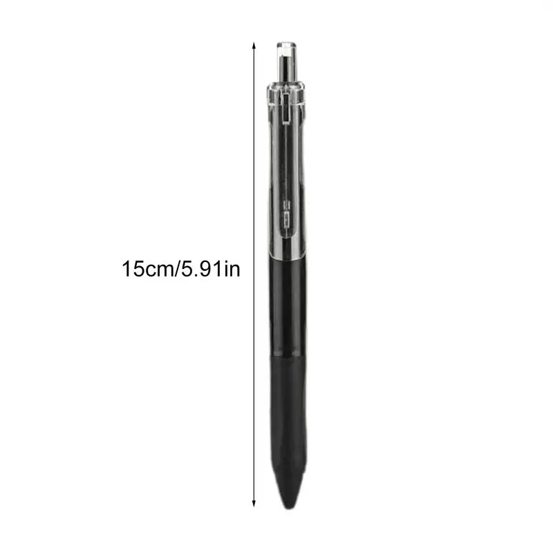 Canetas esferográficas Stylish Black Ink, canetas signature business, ponto médio, canetas portáteis de estudo para estudantes, artigos de papelaria para meninos, 5pcs, 0,5mm