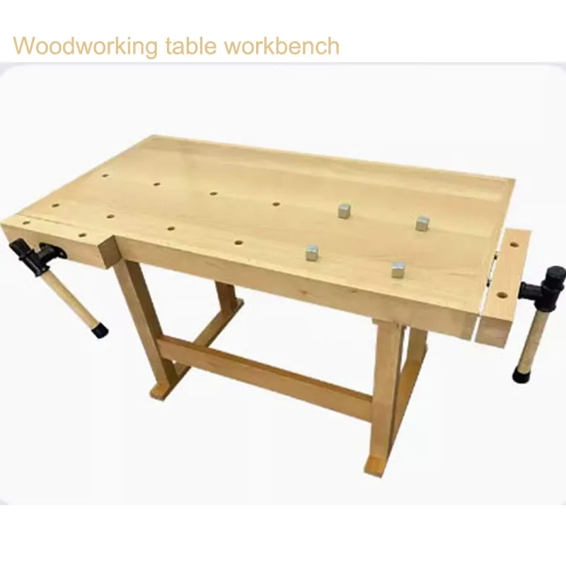 خشب الزان للأطفال الكبار النجارة الجدول منضدة طاولة خشبية صلبة متعددة الوظائف عملية الجدول خشب متين لتقوم بها بنفسك منضدة العمل