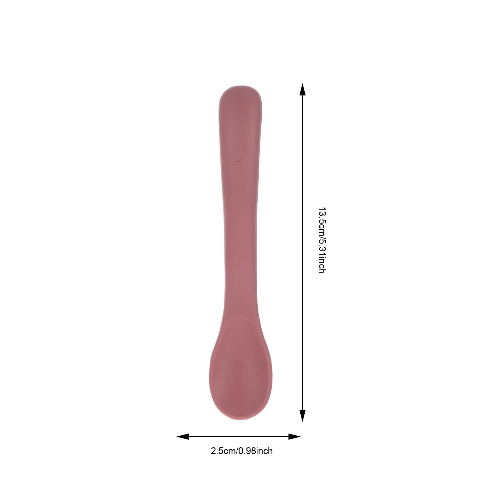 10Pcs Bright Color Silicone Baby Feeding Spoons Toddler Training Utensils Self Feeding Scoops for Dessert Milk Cream Porridge