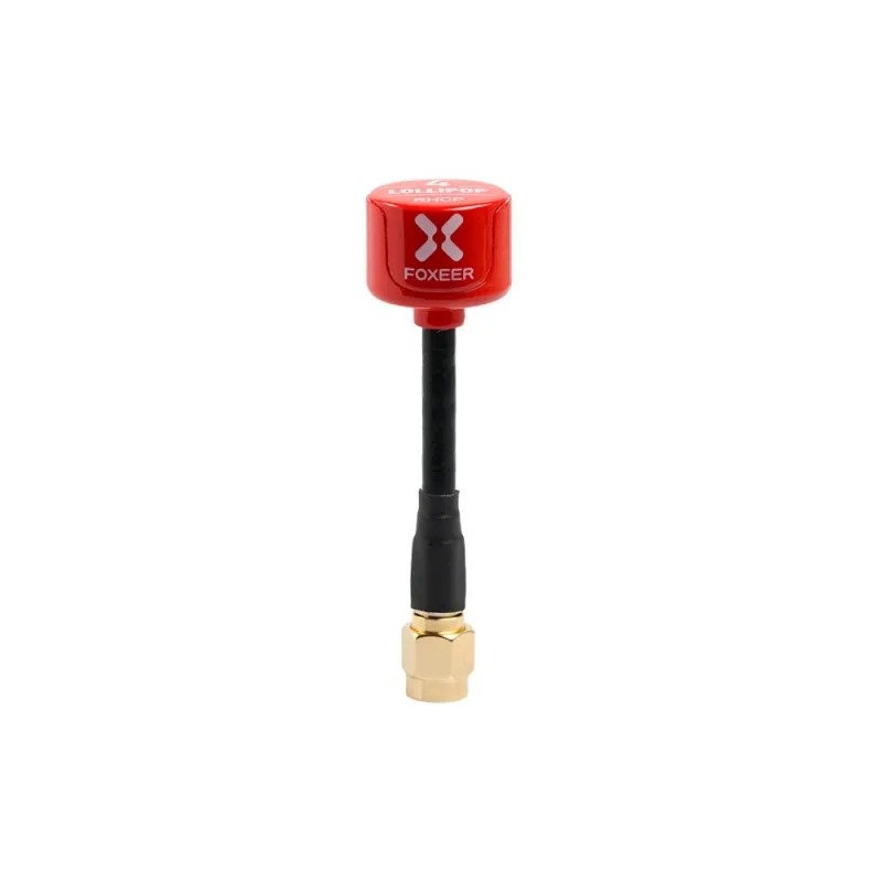 Foxeer antena Lollipop 4 V4 FPV antena 5.8G 2.6Dbi Stubby RHCP SMA RPSMA UFL prosto/kąt MMCX 7.2g dla FPV RC Racing Drone