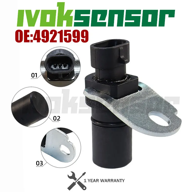 New Crankshaft Crank Position Sensor For Cummins ISX QSX ISX15 QSX15 Engine 4921599 3331017 Camshaft CAM 2002-2011