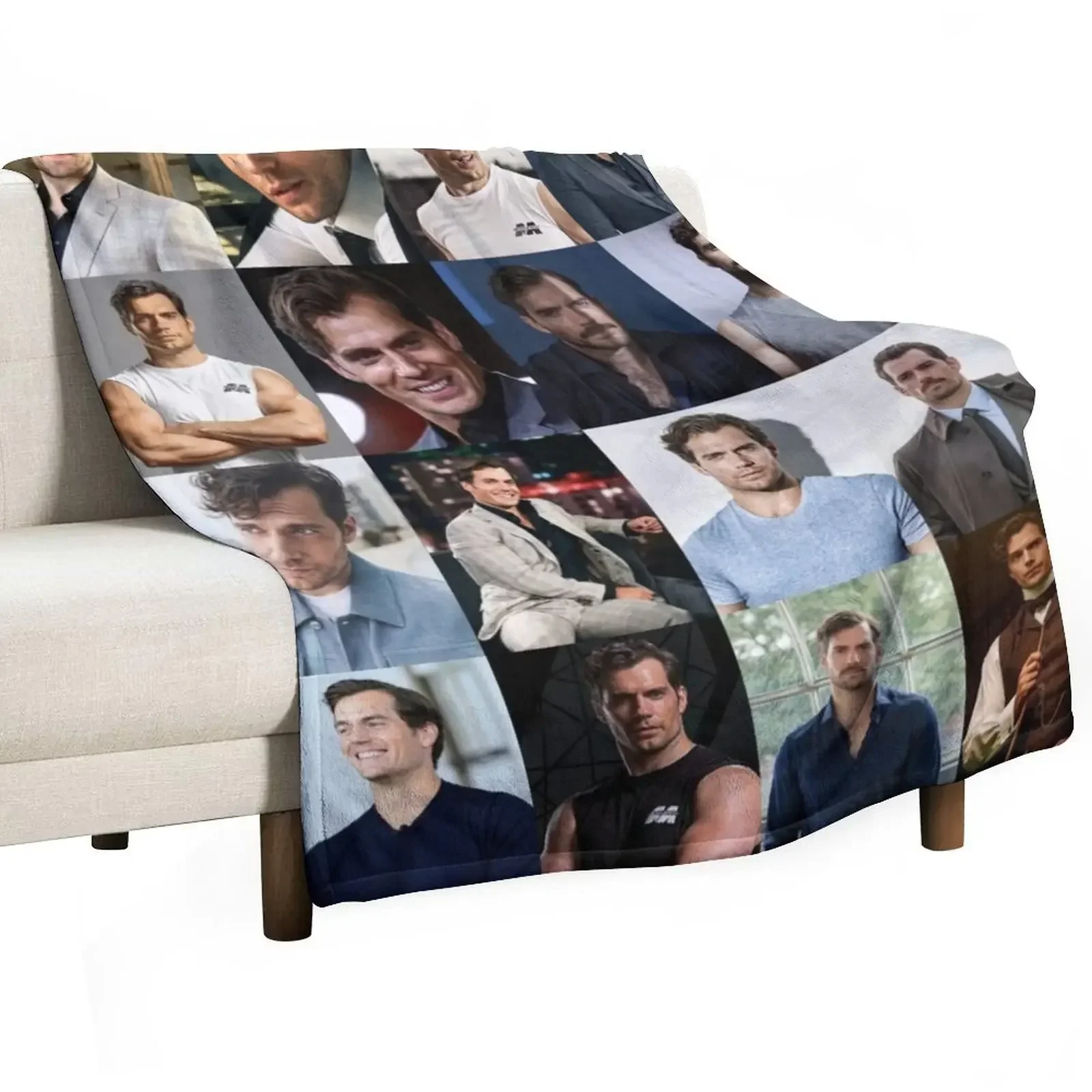 

Henry Cavill Throw Blanket for winter Stuffeds Flannel Blankets