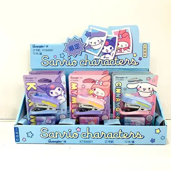 Sanrio série agrafeuse Hangar Lomi mélodie étudiant Mini petite agrafeuse Portable ensemble fournitures de bureau agrafeuse multifonctionnelle cadeau