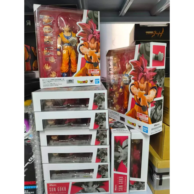 

In Stock [Bandai] SHF Red Hair Son Goku 3.0 Super Saiyan God God's Energy Wrapping Stance Dragon Ball