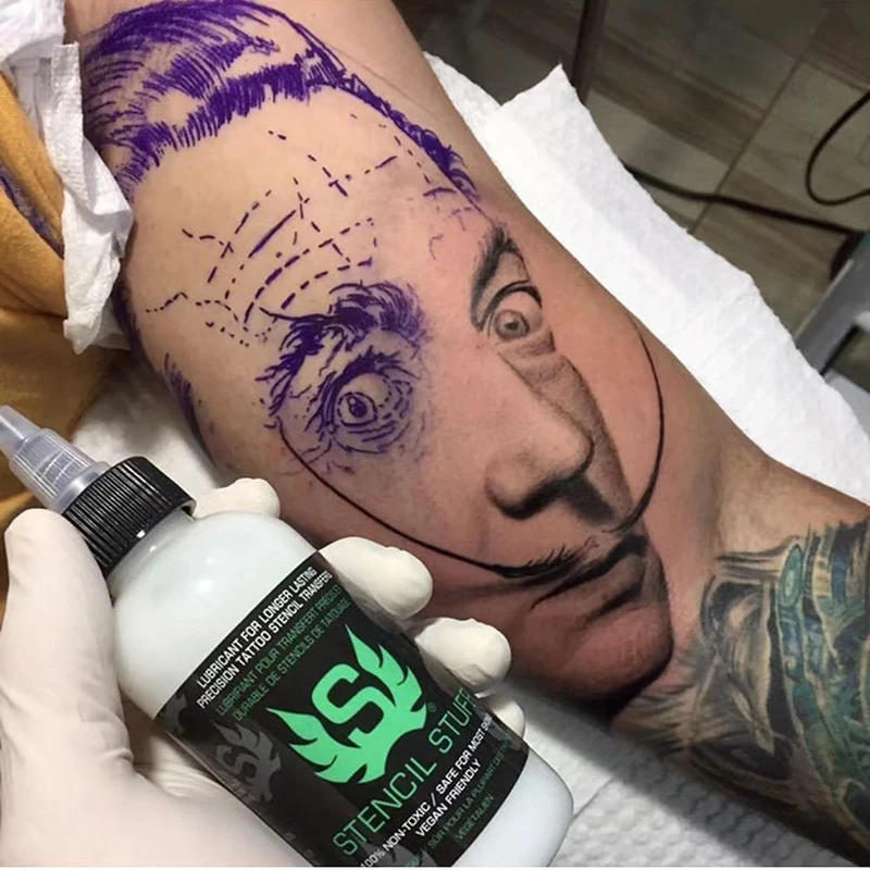 Tatuagem material da pele tatuagem transferência de tinta creme stencil magia gel ferramenta de beleza permanente onger duradoura transferência