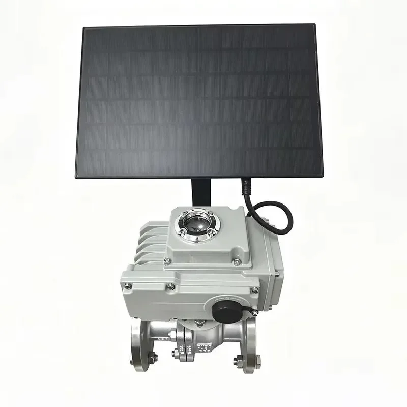 Off-Grid Solar Flange Ball Valve Electric Motorized 2-Way Actuated Valve Agricultural Farm Irrigation Control Valve
