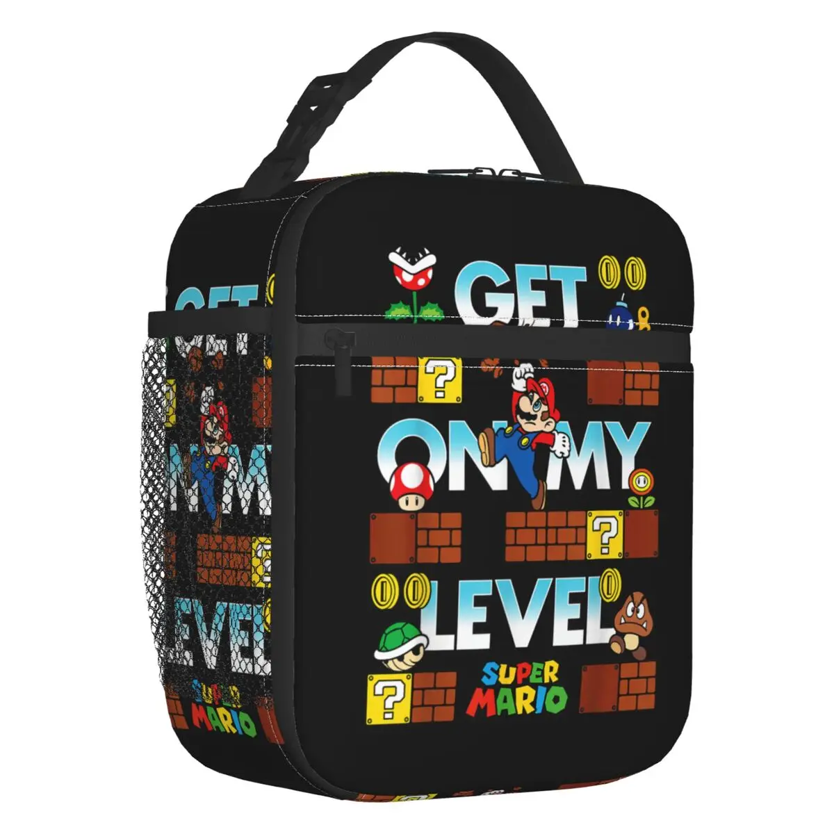 Bolsas Térmicas Personalizadas M-Marioes Game Brothers Friends para Homens, Lancheira Térmica Portátil para Trabalho, Escola e Viagens
