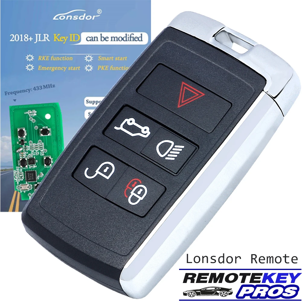 Lonsdor KOBJXF18A Smart Key dla Land Rover Range Rover LR2 LR4 dla Jaguar F-Pace F-Type XE XF XJ dla K518 Key Tool 315MHz/434MHz