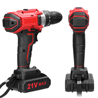 3in1 21V Electric Drill Brush Motor 2 Speeds Control Stepless Speed Regulation Rotation Ways Adjustment 25 Gears of Torques