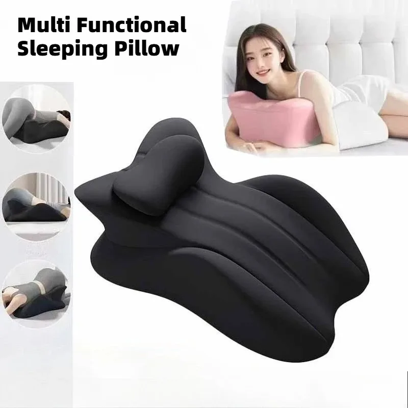 

1 комплект, эргономичная подушка из пены с эффектом памяти, многопозиционная подушка на клине со съемным чехлом, подушка для парной кровати, массажная кровать