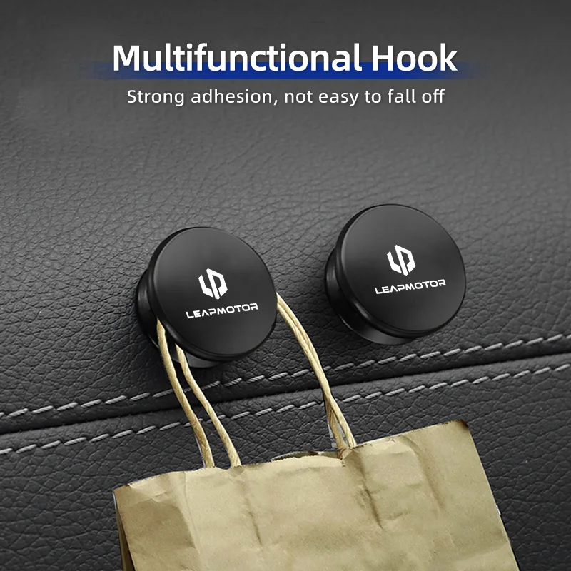 

Car Self-Adhesive Hooks Bag Hanging Storage Holder Auto Accessories For Leapmotor T03 S01 C11 C01 Leap Motor