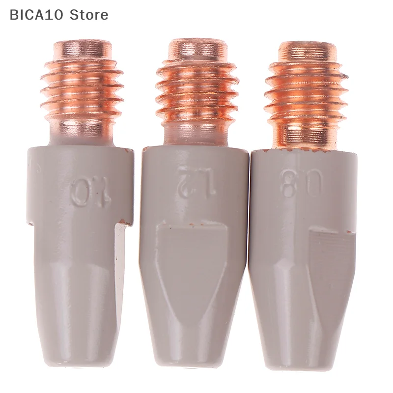 MIG 36KD Welding Contact Tips New Coating Protect 30mm M8 Gas Nozzle Tip 0.8/1.0/1.2mm MIG Welding Torche Welding Tool Parts