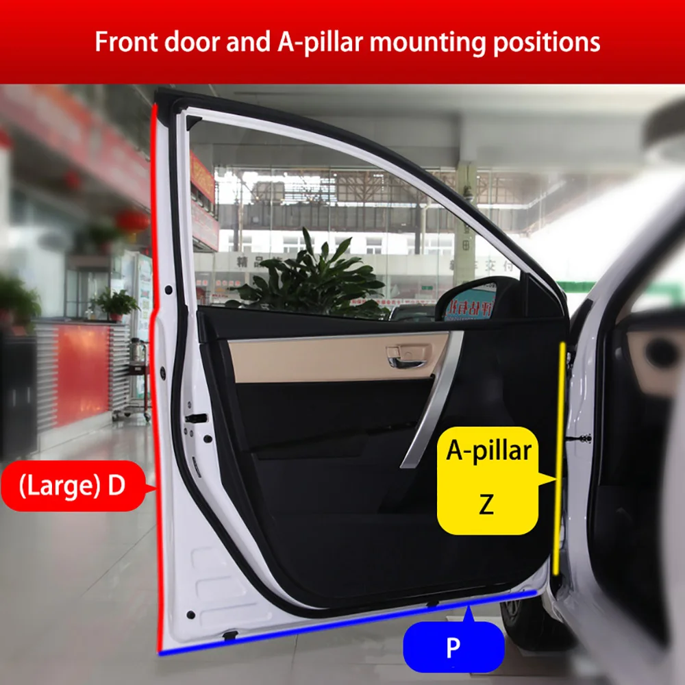 Tipos completos de tira de sellado para ventana de puerta de coche, goma EPDM, antipolvo, impermeable, aislamiento acústico, burlete, adhesivo fuerte