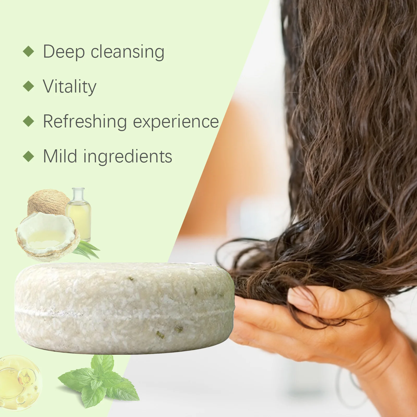Rosemary Shampoo Soap For Hair Growth Anti Loss Deep Cleansing Scalp Reduce Dandruff Oil Control Hair Root Strengthening Shampoo