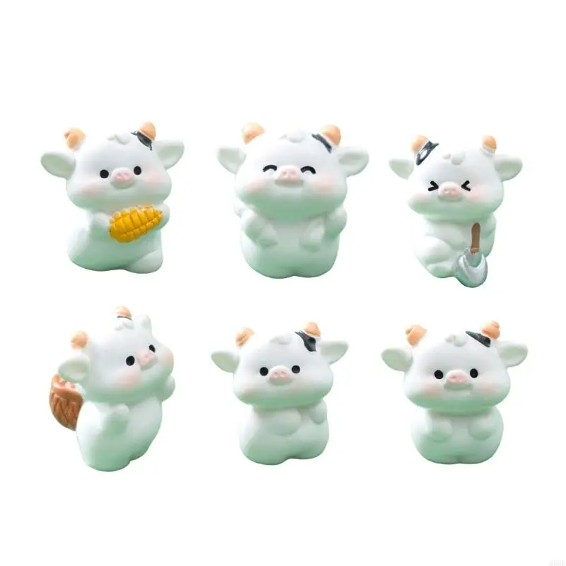 

Cartoon Cow Cegrines смола сад животных Статуи смешные скульптуры коров для домашнего стола