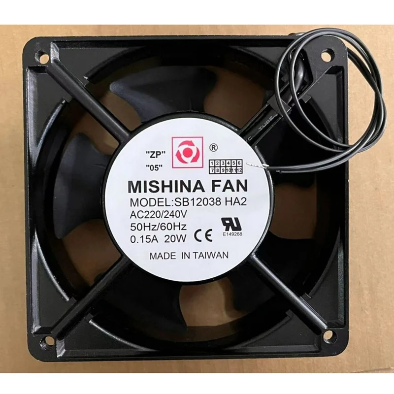 

Новый вентилятор MISHINA FAN SB12038HA2 AC220/240V 0.15A 20W, 2-проводной, для охлаждения # QW