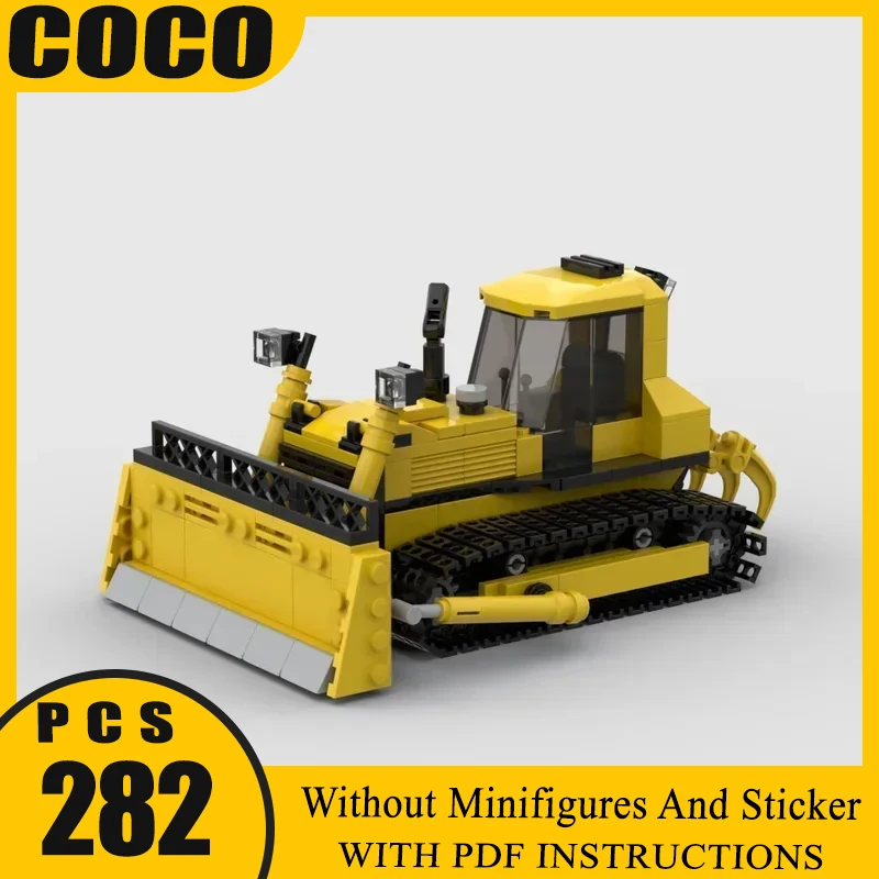 

Moc Building Blocks Engineering Vehicle Series Model Technology Brick DIY Bulldozer Assembly Toy Holiday Gifts