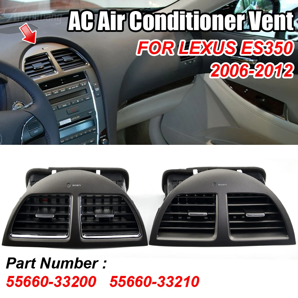 55660-33200 consola central Grill Dash AC ventilación de aire acondicionado para Lexus ES350 2006-2012 55660-33210 marco de cubierta de Panel de salida