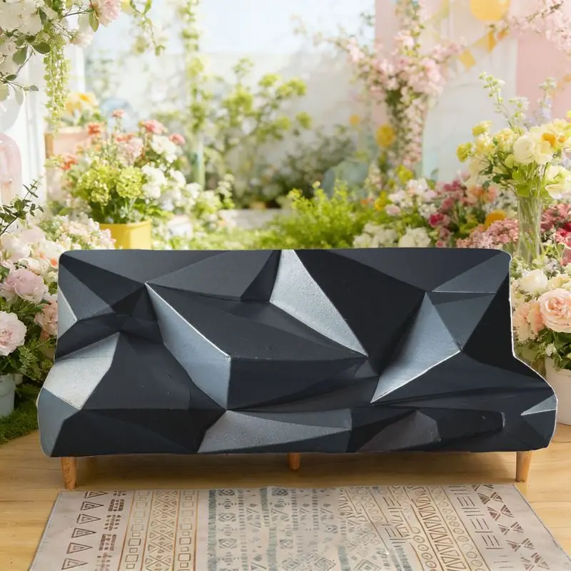 

Эластичный диван-кровать с плоским принтом, чехол для дивана без подлокотников, современный абстрактный геометрический узор