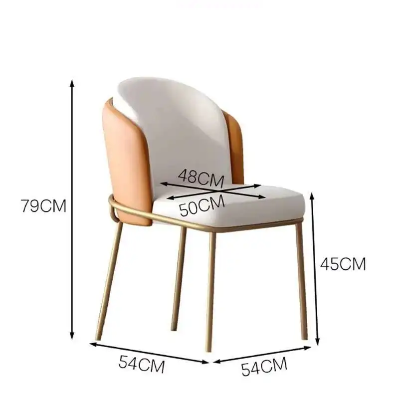 

Set Of 2 Dining Chairs Simple Quality Ergonomic Modern Unique Luxury Dining Chair Nordic Delicacy Chaise Cuisine Furniture