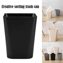 Mini Wastebaskets Trash Can Square Desktop Dustbin Garbage Can Paper Basket Household Cleaning Storage Box For Home Office Bins