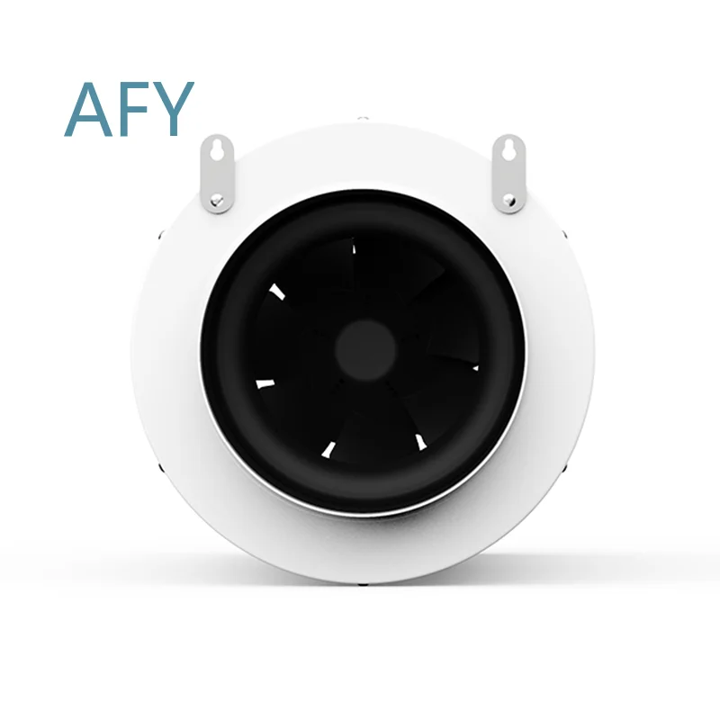 Silenced Axial Fan for Ducted Inline Fan 250mm 10 Inch 150W High Airflow Carbon Filter Exhaust Ventilation Fan for HVAC