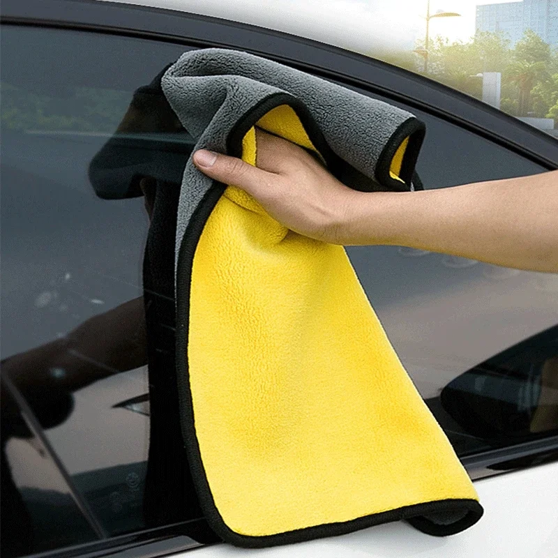 Microfiber Towel Car Interior Dry Cleaning Rag for Car Washing Tools Auto Detailing Kitchen Towels Home Appliance Wash Supplies