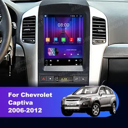 Android 12 Carplay For Chevrolet Captiva 2006 - 2012 9.7 Inch Tesla Style Car Radio Multimedia Player Bluetooth 4G Wifi Display