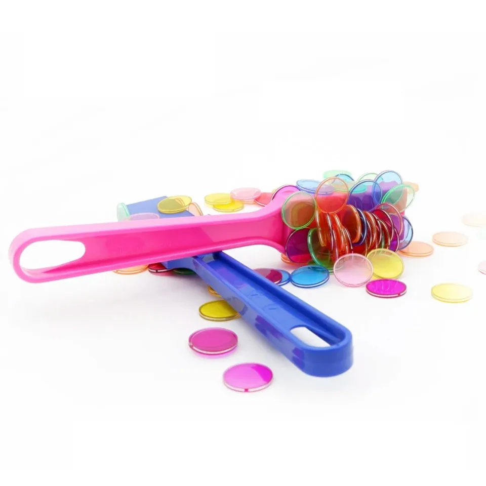 Plastic Color Magnetic Circular Sheet Stick Physics Science Magnetic Experiment Game Montessori Color Learning Teaching Aid