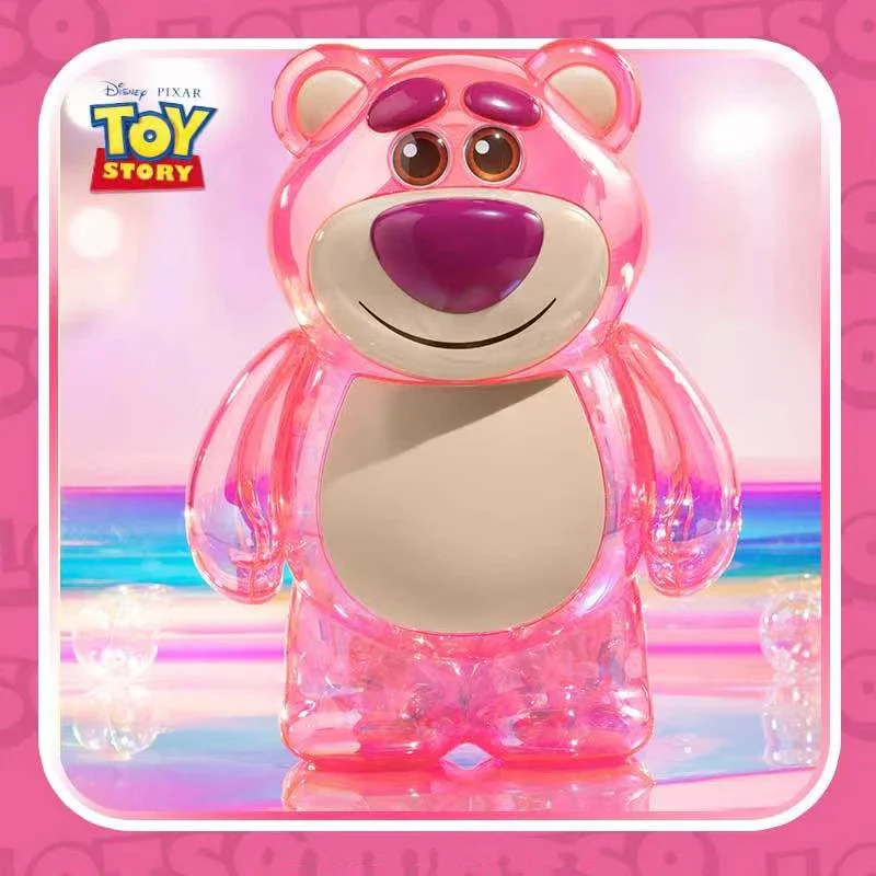 Disney Toy Story Series Lotso Piggy Bank 30cm Strawberry Bear Kawaii Model New Packaging Movie Animation Peripherals Kid Gifts