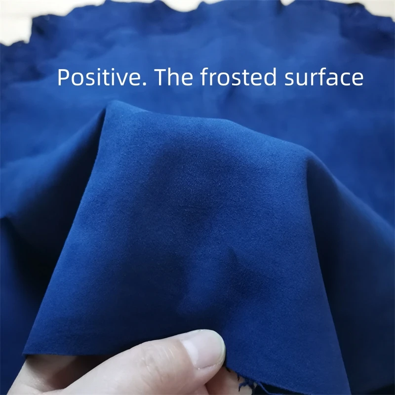 0.8/1mm Navy Blue Frosted Skin. First Layer Leather. Real Leather Fabric. Handmade DIY For Inside. Bags. Shoes Whole Sheepskin