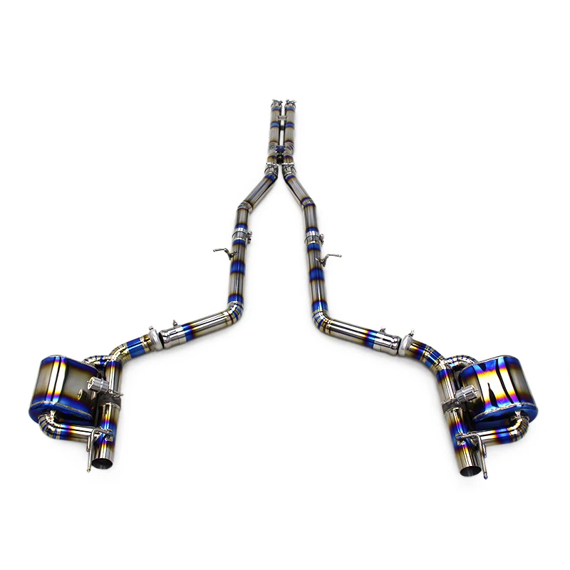 Yooking Uning Titanium Pipe Muffler Vacuum Valve Exhaust System For Dodge Challenger SRT Hellcat 6.2T 2016-2022 T