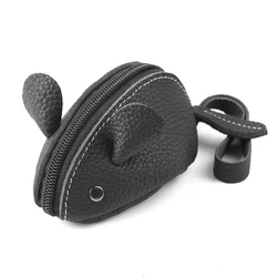 Mini Genuine Leather Coin Purses, Cute Mouse Shaped Novelty Bags, Vintage Wallets and Pouches