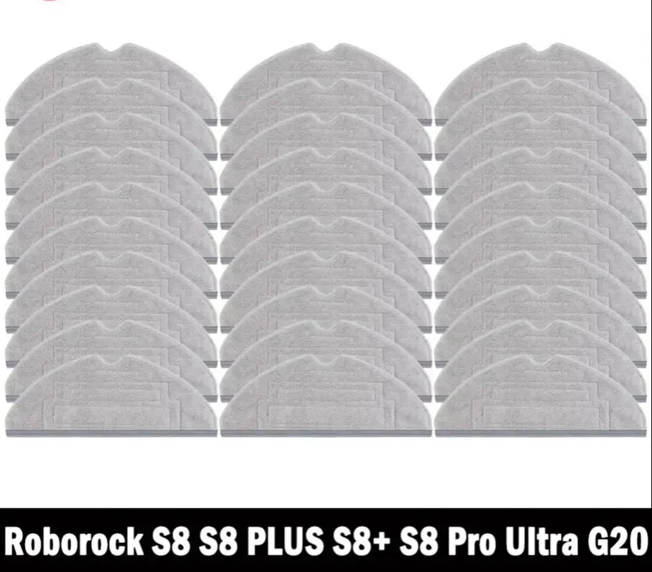 Roborock S8 S8 Plus S8+ S8 Pro Ultra G20 Double Vibration Mop Pad Vacuum Cleaner Robot Mop Rags Parts Mop Cloths Accessoriesrobo