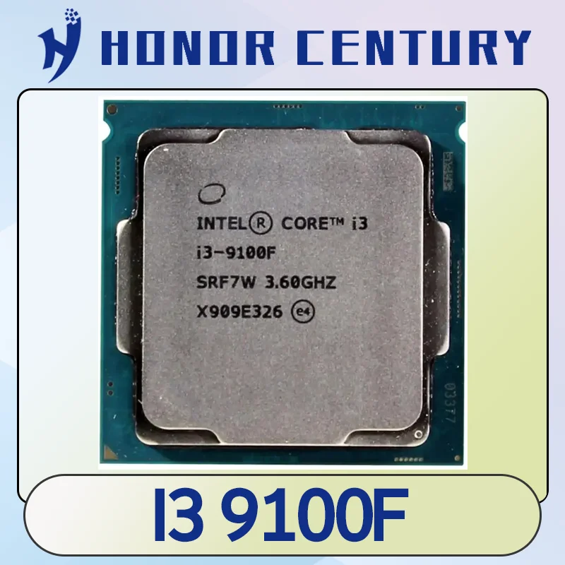 Used Core i3 9100F 3.6GHz SRF7W/SRF6N Quad-Core Quad-Thread CPU 65W 6M Processor LGA 1151