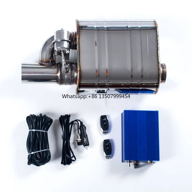 

2inch/51mm SS304 Valvetronic Exhaust Silence Remote Control Exhaust Muffler With Vacuum Cutout and air Pump