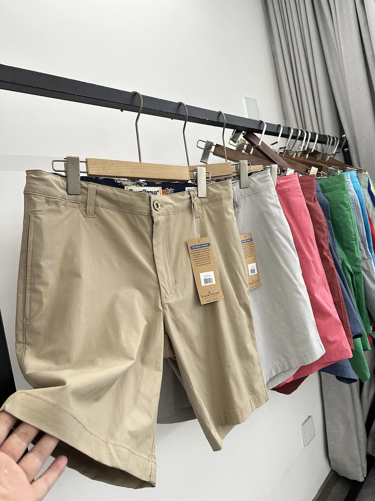 

American Style Men's Cotton Shorts Washed Retro Beach Casual Breathable Comfortable Straight Leg Pants Summer Collection