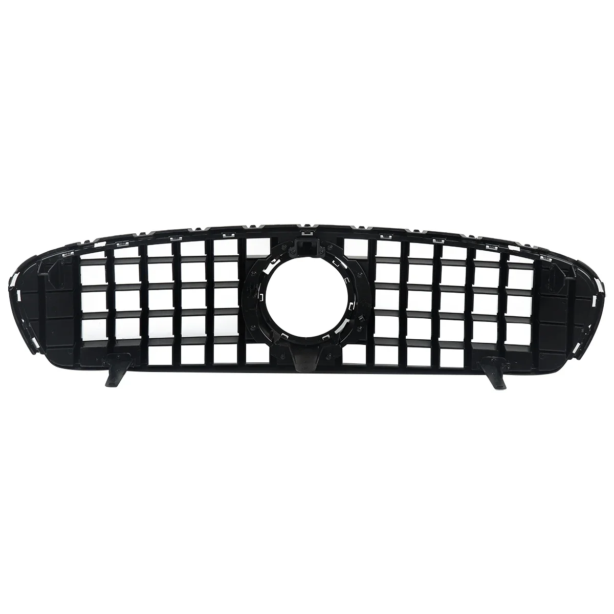 MAGICKIT For Mercedes Benz GLC W253/X253 Front Bumper Silver Grille GLC300 GLC350 GLC43 Models Black Chrome GT Grille Diamond