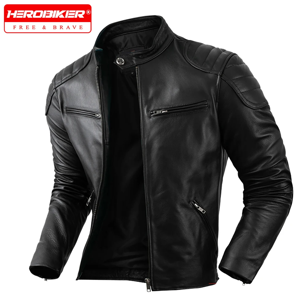 

Мотоциклетная куртка, устойчивая к царапинам и износу, кожаная куртка для верховой езды на открытом воздухе, внедорожная мотоциклетная приталенная куртка для верховой езды