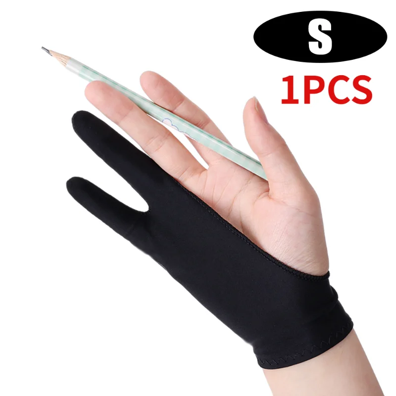 Drawing Glove Anti-touch Two-Fingers Gloves for IPad Graphics Drawing Tablet Sketch Artist Smudge Guard Painting Gloves