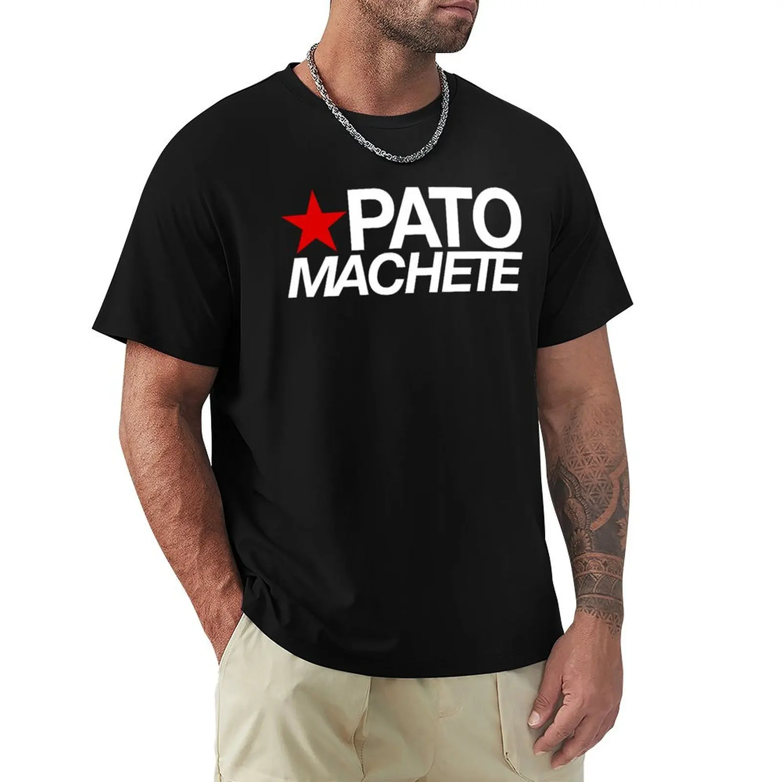 PATO MACHETE Rapper Mexican Rap T-Shirt Tough Fabric Work Tee