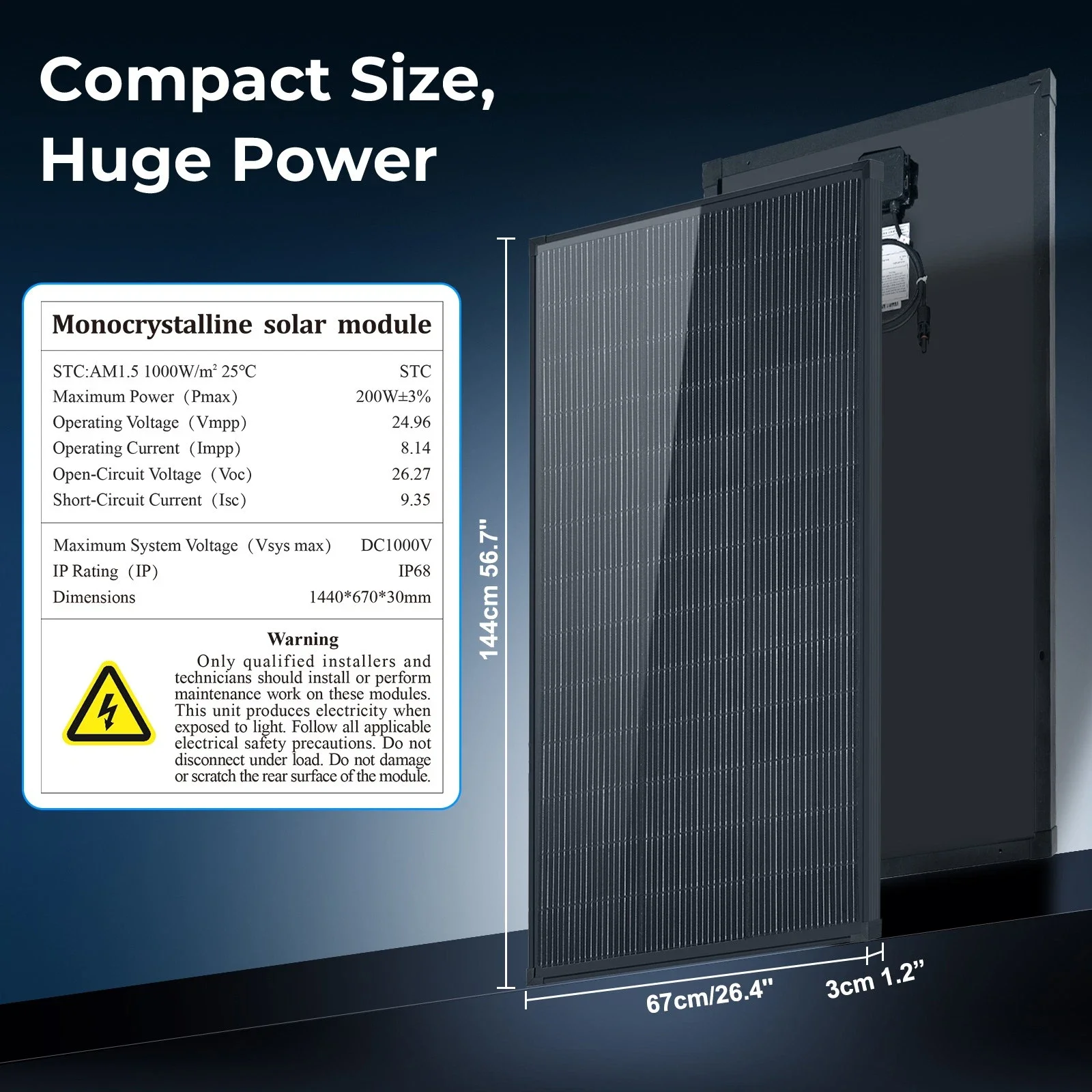 200 Watt N-Type Bifacial Solar - огляд і ціна Outdoor Power Module