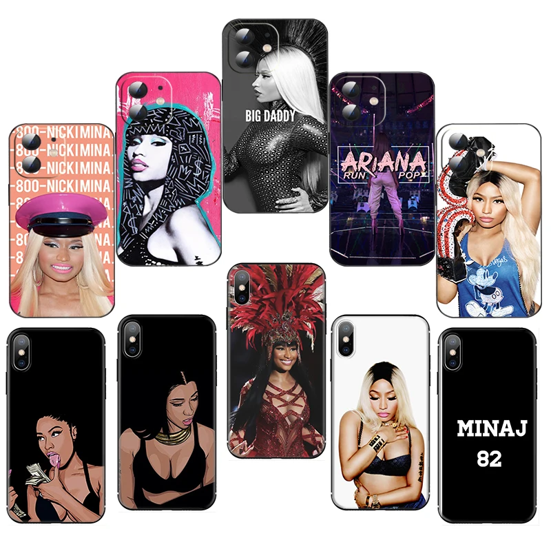 PO7 N-Nicki Minaj Soft Silicone Case for Samsung Galaxy S21 S23 FE S24 Ultra Plus A15 A25 35 A54 A55 5G Caver