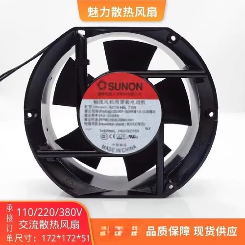 

C for SUNON A2175-HBL T.GN AC220V 17251 Metal Cooling Fan