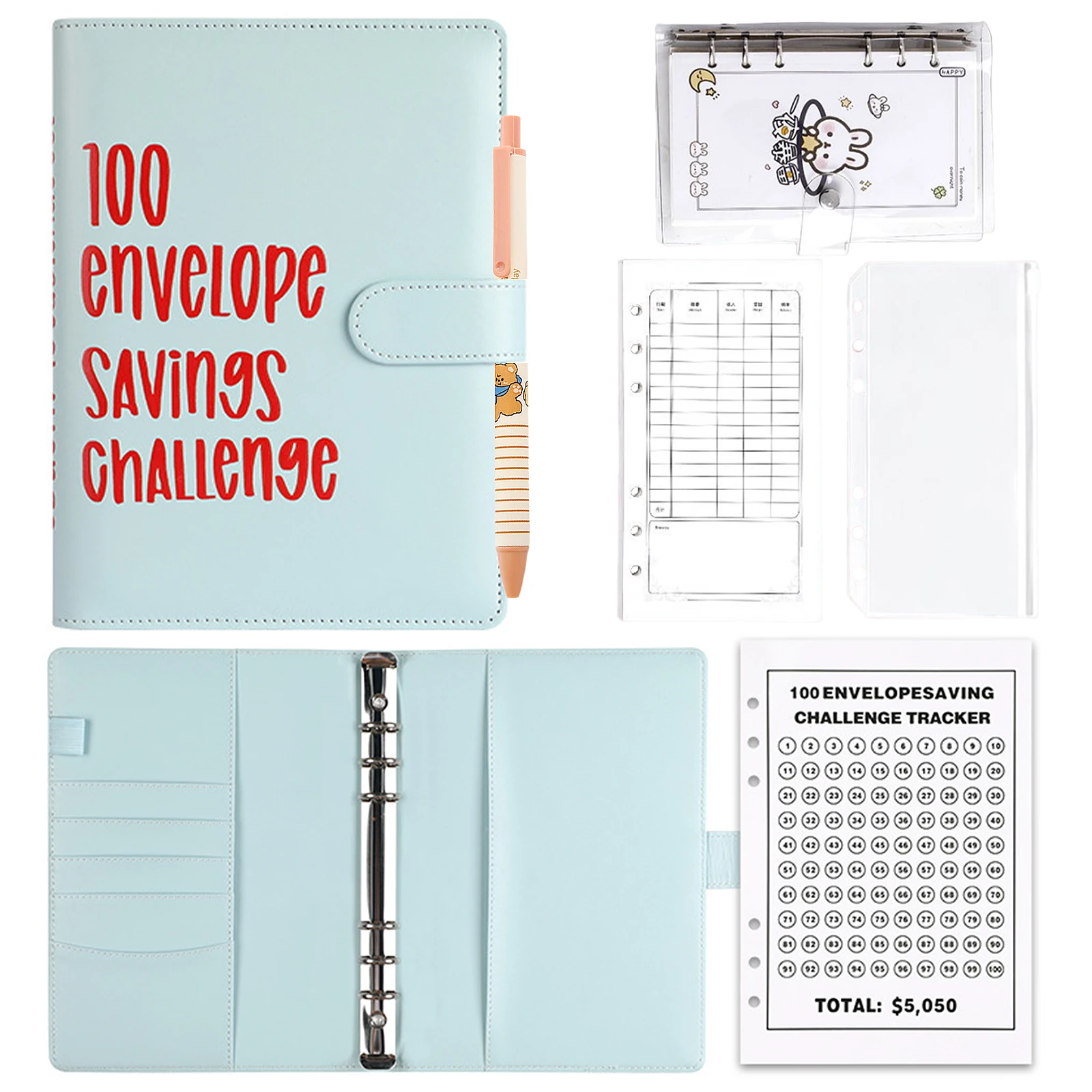 Fashion 100 Envelope Challenge 100 Days Cash Envelope Couple Save Money Challenge This Flipped Notebook