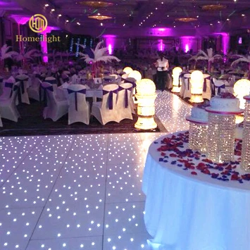 

Best Selling White Color Acrylic Panel Starlit Dance Floor LED Lights for Night Club Wedding Events DJ Party Lights