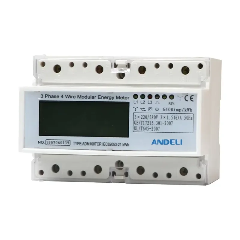 

ADM100TCR Three Phase Digital Energy Meter 10-60A KWH