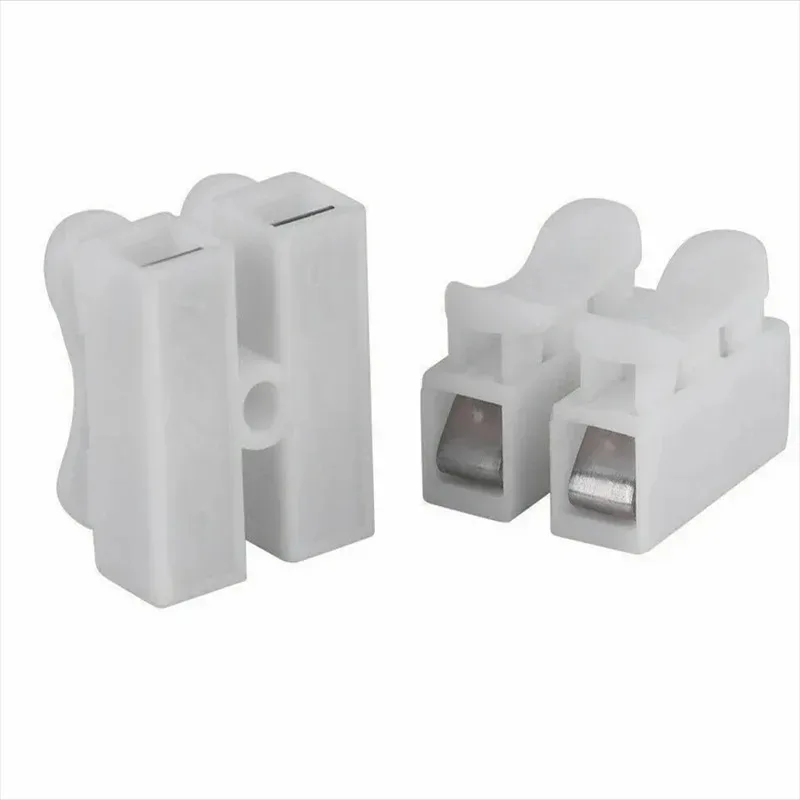 20 قطعة CH2 الربيع موصلات الأسلاك السريعة مشابك كابلات محطة كتلة LED قطاع ضوء استبدال الأشرطة الكهربائية مشبك كابلات أدوات